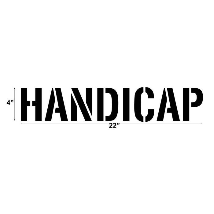 Handicap Stencil for Pavement Marking
