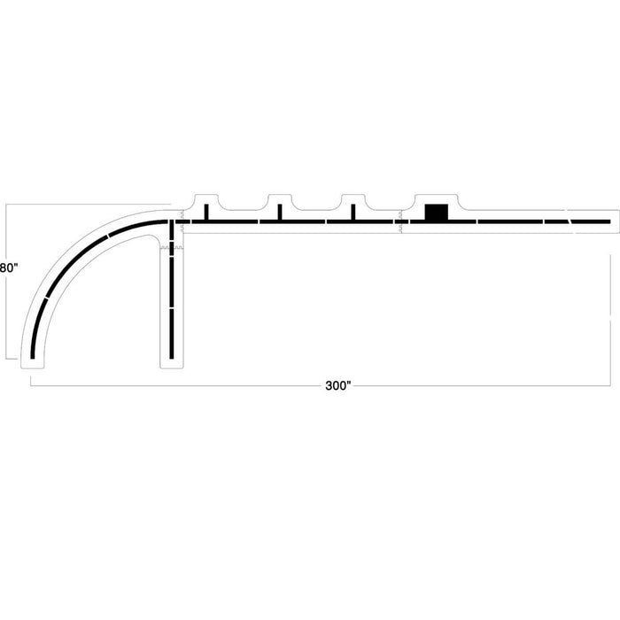 NCAA & High School Basketball Key Stencil