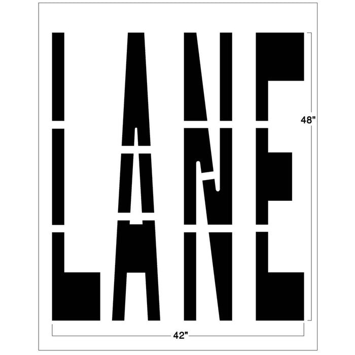 Federal "LANE" Stencil