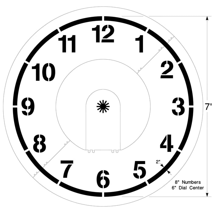 Playground Clock Stencil