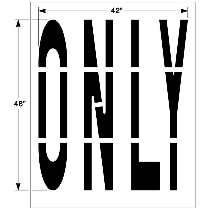 Federal Traffic “ONLY” Pavement Stencil