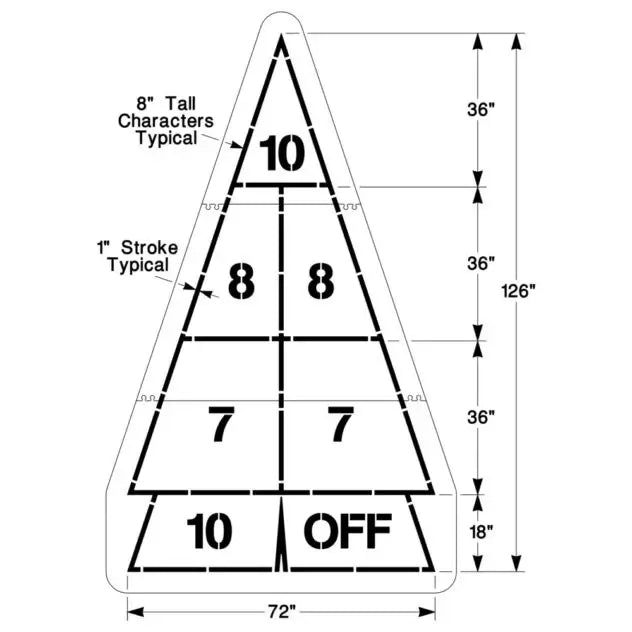 Shuffleboard Stencil