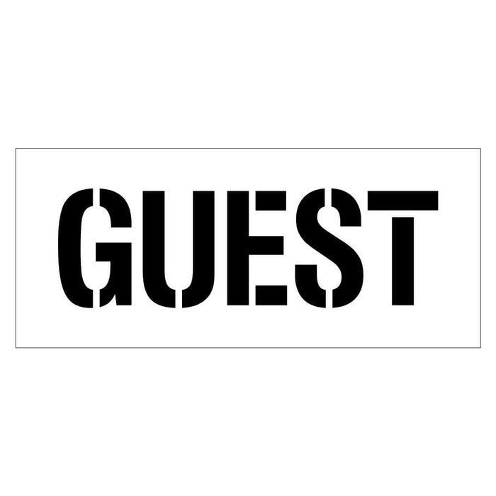 Guest Parking Stencil