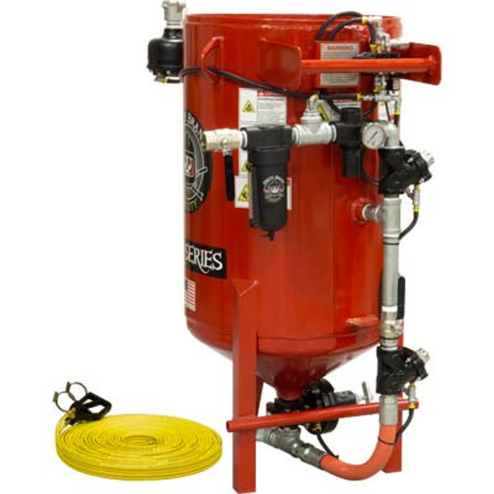 6.5 cu ft E-Series Blast Room Blast Pot – Pneumatic Pressure Release System, 150 PSI, Industrial Sandblasting Machine (6.5 cu ft / 185 L Capacity)