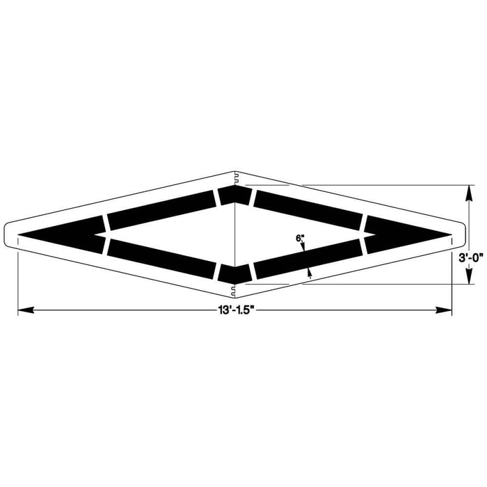 Federal Preferential Lane Pavement Stencil