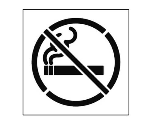No Smoking Symbol Stencil