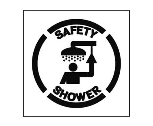 PPE & Emergency Safety Stencil – Safety Shower