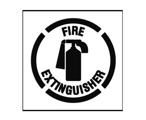 Fire Extinguisher Stencil