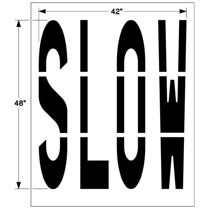 Federal "SLOW" Stencil