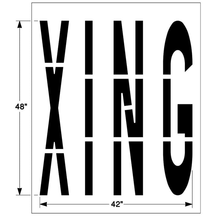 Federal "XING" Stencil