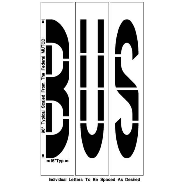 Federal "BUS" Stencil