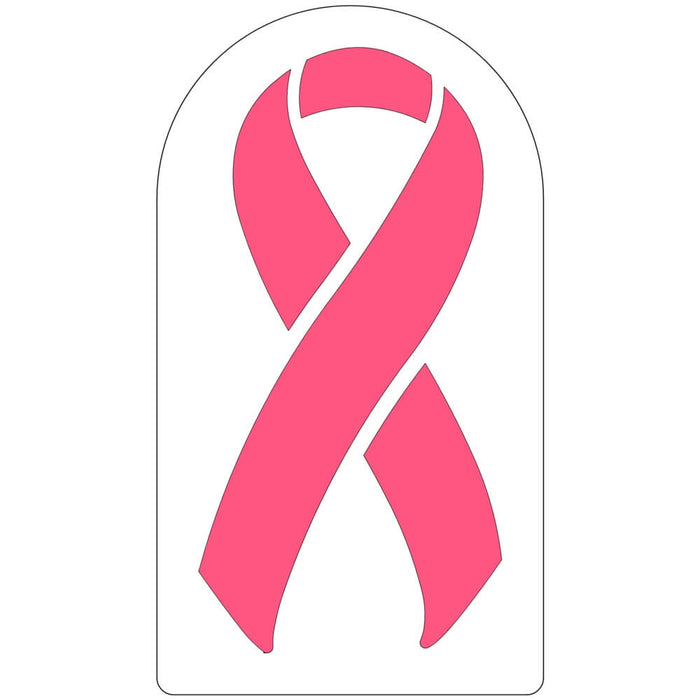 Breast Cancer Awareness Ribbon Stencil