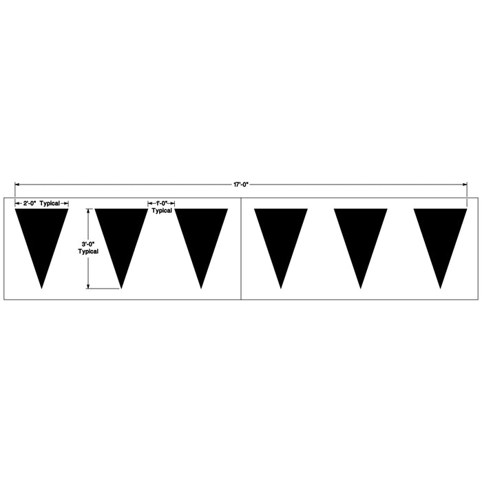 Federal Compliant Yield Line Pavement Stencil