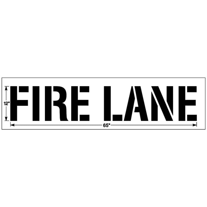 Fire Lane Pavement Stencil