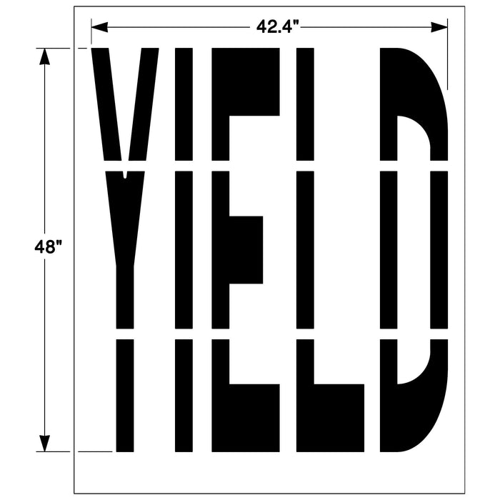 Federal "YIELD" Stencil