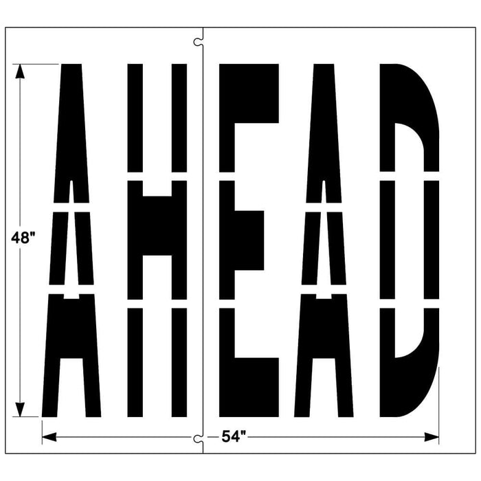 Federal "AHEAD" Stencil