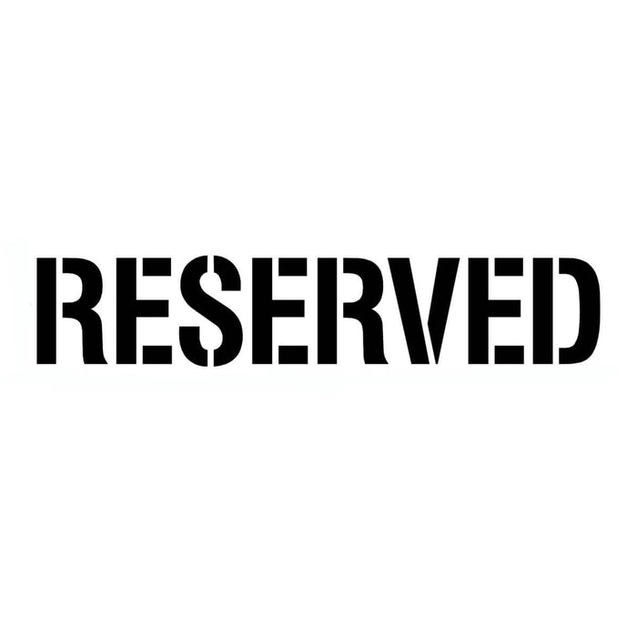RESERVED Pavement Stencil