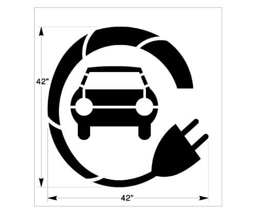 Walgreens Electric Vehicle (EV) Parking/Charging Stencil