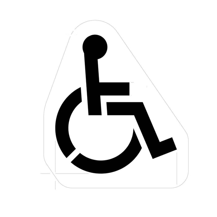 Accessible Parking Stencil – 1/8″ PolyTough (Lifetime Warranty)
