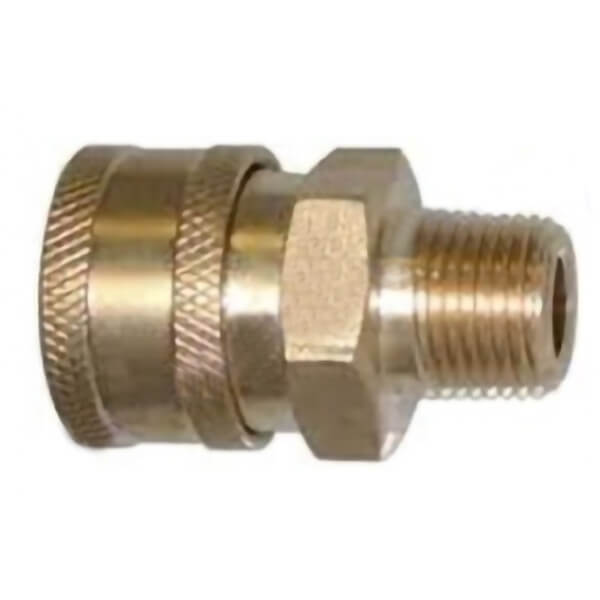 Pressure-Pro 02-127 QC Socket – Brass – 3/8" MPT – OEM Replacement Part