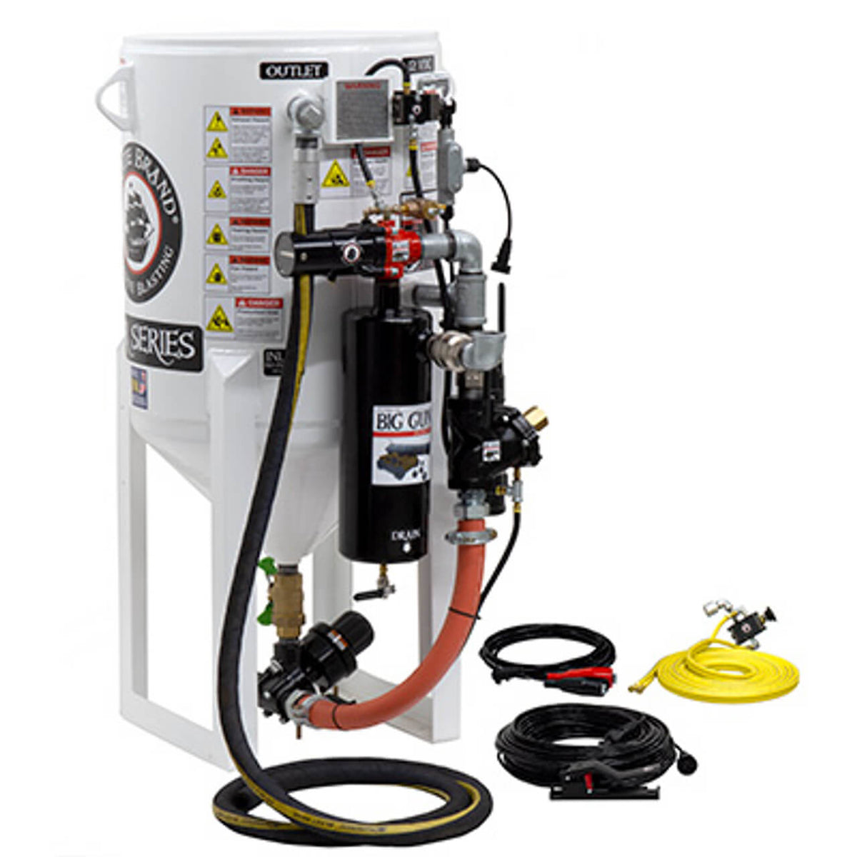 6.5 cu ft Stationary Electric 12VDC Sandblast Pot – Short-Cycle Pressu ...