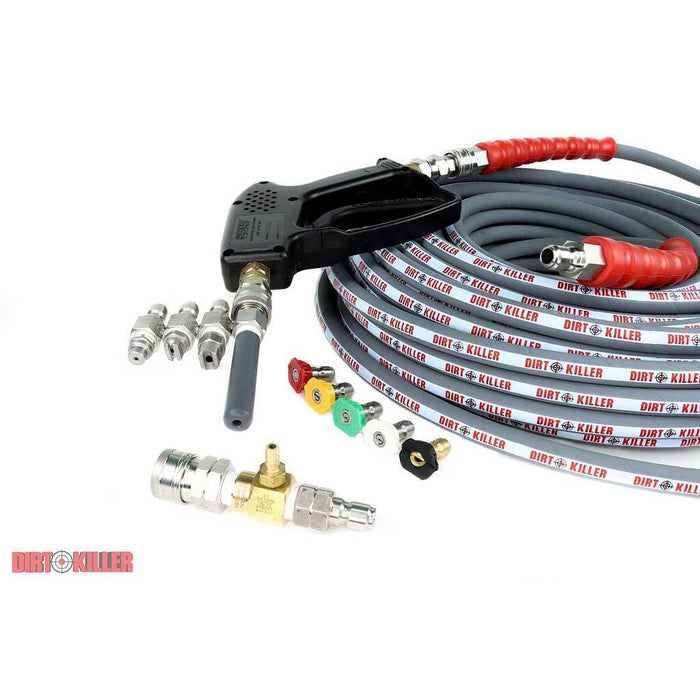 House Wash Accessory Kit – 100' Hose, Spray Gun & Tips – Pressure Washing Contractor Setup – OEM Replacement Part – 0600337