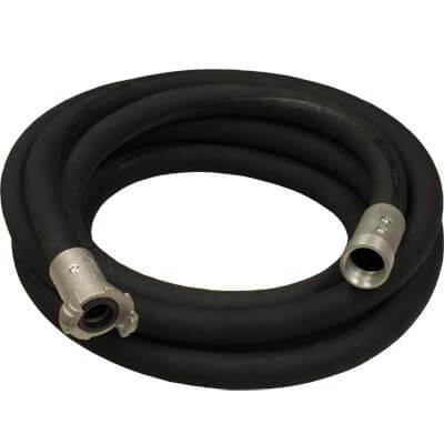 3/4" Blast Hose Assembly – 25 Ft Black Hose | Aluminum Quick Coupler & Aluminum Nozzle Holder