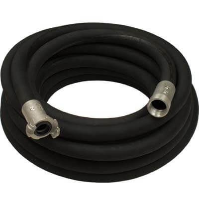 3/4" Blast Hose Assembly – 50 Ft Black Hose | Aluminum Quick Coupler & Aluminum Nozzle Holder