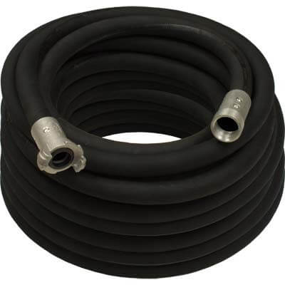 3/4" Blast Hose Assembly – 100 Ft Black Hose | Aluminum Quick Coupler & Aluminum Nozzle Holder