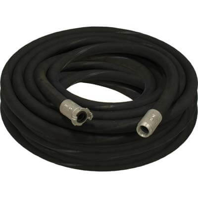 1" Blast Hose Assembly – 100 Ft Black Hose | Aluminum Quick Coupler & Aluminum Nozzle Holder