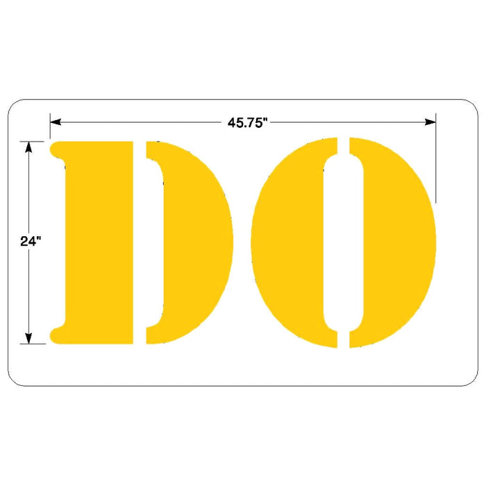 Burger King 24 Inch "DO" Pavement Stencil