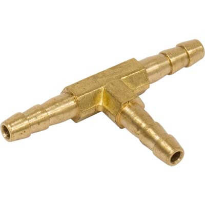 1/8" Tube Tee Hose Mender – Pneumatic Tee Fitting – Abrasive Blasting Replacement – Replaces Clemco 11734