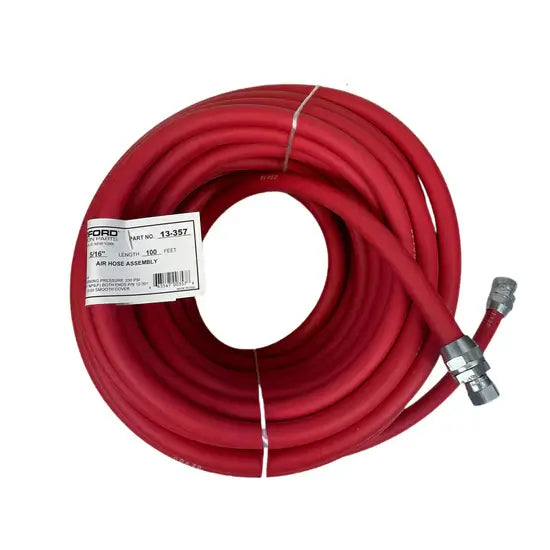 100' x 5/16" Air Hose Assy (Red Smooth) [13-357]