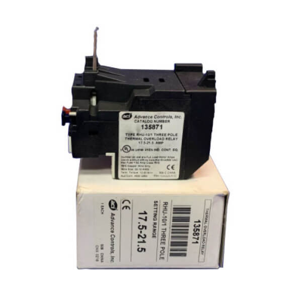 ACI Motor Controls Overload Relay – 17–21.5A – 15 HP – 3 Phase – 460V – OEM Replacement Part – 135871
