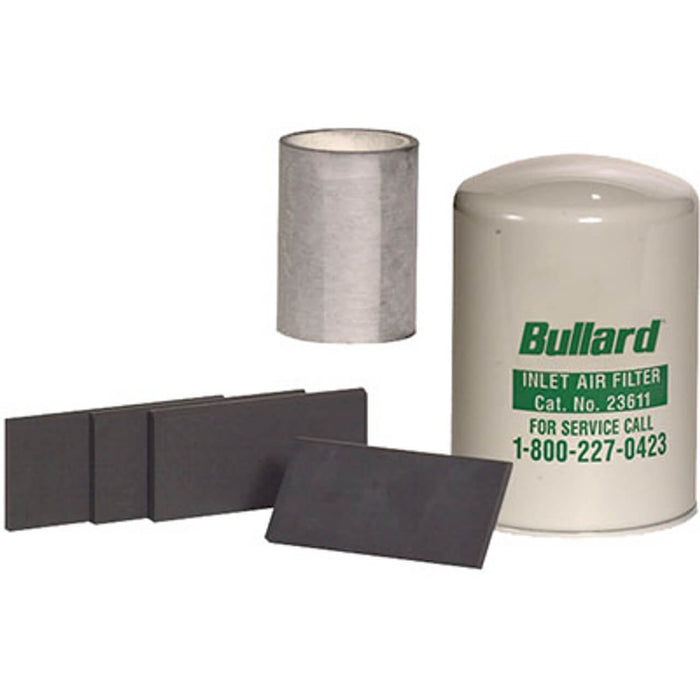 Bullard EDP16 / ADP20 Free-Air Pump Service Kit – Includes Carbon Vanes, Inlet Filter & Outlet Filter
