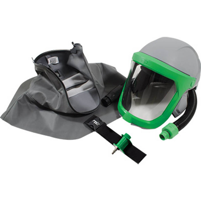 RPB Z-Link Respirator with Zytec Fire-Rated Shoulder Cape, Constant Flow Valve, ANSI Z87+ Lens & ANSI Z89.1 Hard Hat – NIOSH TC-19C-0535 Type C