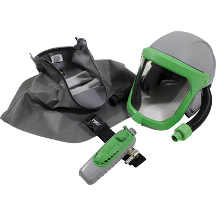 RPB Z-Link Respirator with Zytec Fire-Rated Shoulder Cape, C40 Climate Control Device, ANSI Z87+ Lens & ANSI Z89.1 Hard Hat – NIOSH TC-19C-0535 Type C