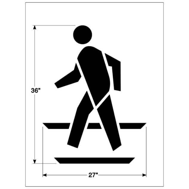 Federal Pedestrian Pavement Stencil