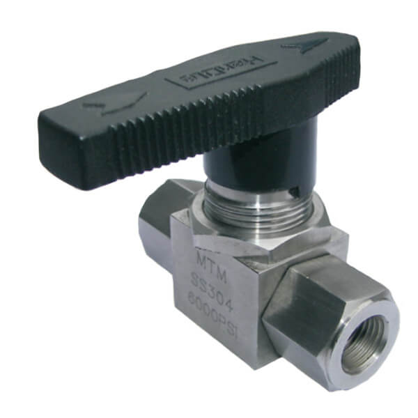 20.0039 304 Stainless Steel Ball Valve – 3/8" FPT x 3/8" FPT, 6000 PSI
