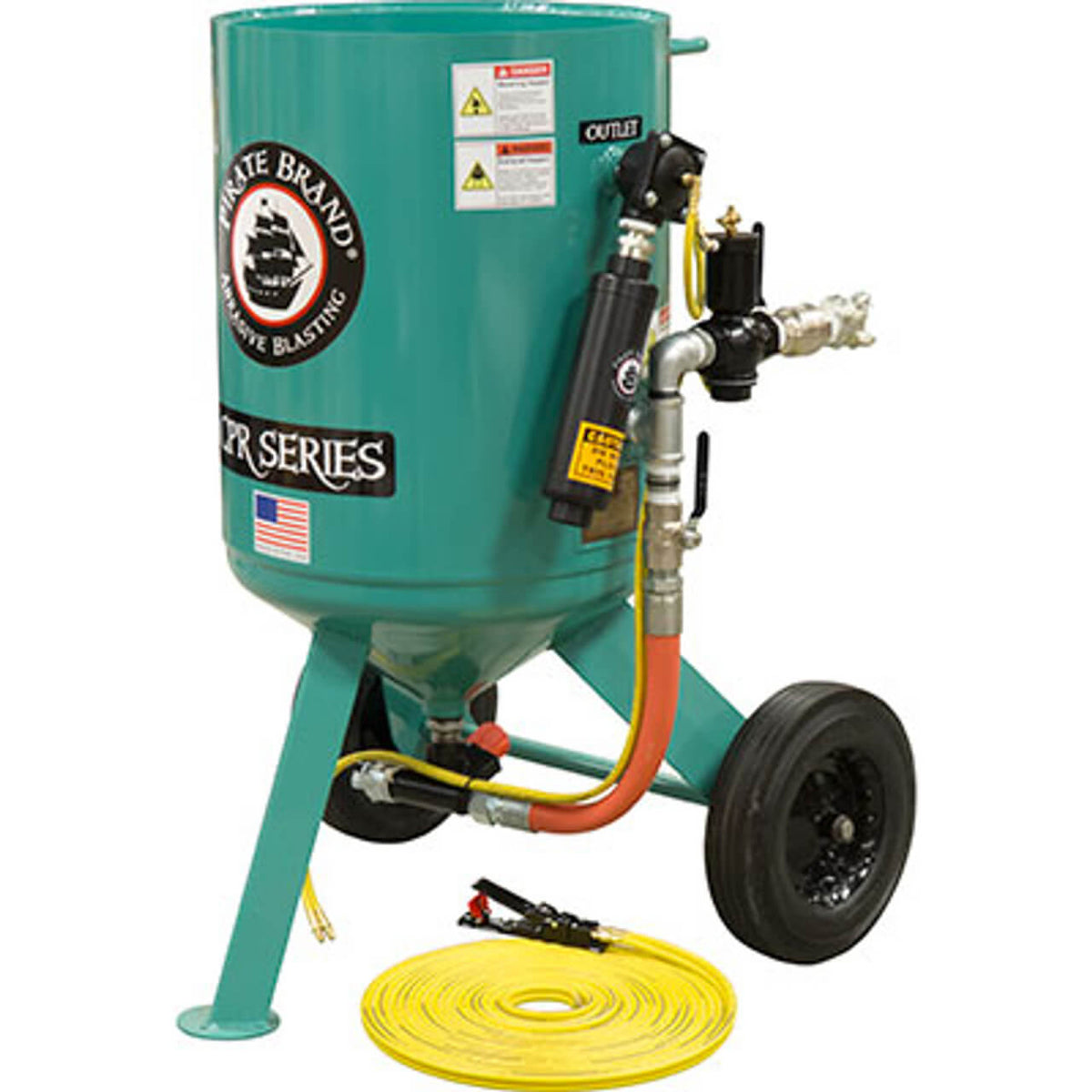Portable 6.0 cu ft Pneumatic Sandblast Pot – Pressure Release System ...