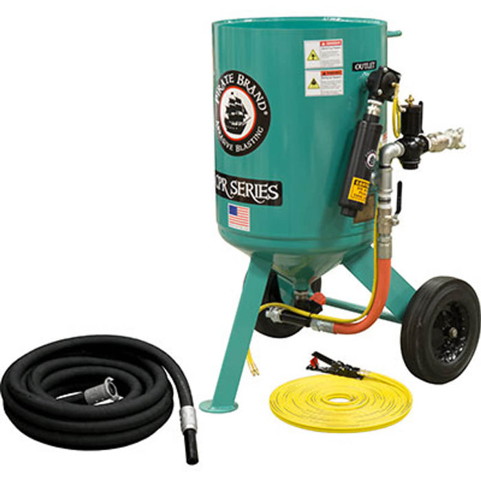 Portable 6.0 cu ft Pneumatic Sandblast Pot – Bronze Blasting Package ...