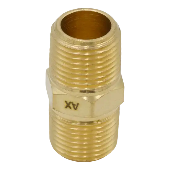 Brass Hex Nipple 1/2" MPT – OEM Replacement Fitting