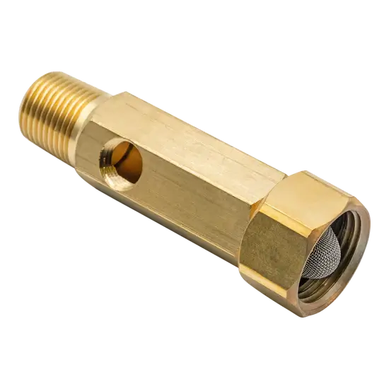 3/4" FGH x 1/2" MPT Fitting with 1/4" FPT Port – OEM Replacement Part