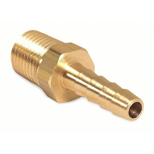 Hose Barb Fitting – 1/4" MP x 1/4" Standard Brass