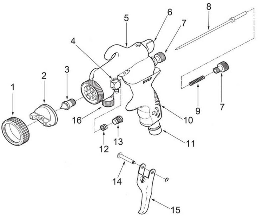 Fuji Spray 2330 M-Trigger Pin – M-Model HVLP Spray Gun Replacement Part