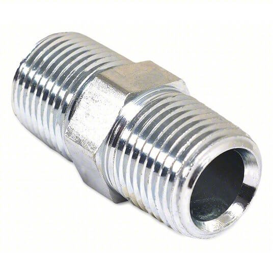 Steel Hex Nipple 24-0031 | 1/2" x 1/2"