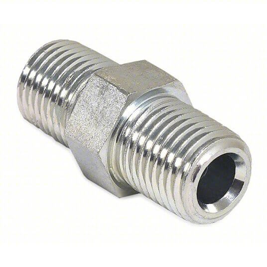 Steel Hex Nipple 24-0031 | 1/2" x 1/2"