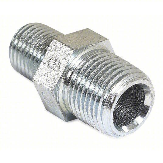 Steel Hex Nipple 24-0146 | 3/8" x 1/4"