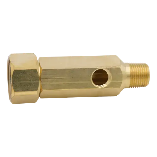 3/4" FGH x 3/8" MPT Fitting with 1/4" FPT Port – OEM Replacement Part