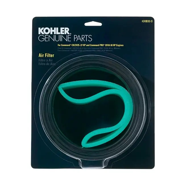 Kohler 24 883 03-S1 Air Filter & Pre-Cleaner Kit – Replacement Lawn & Garden Equipment Engine Air Intake Filtration Component
